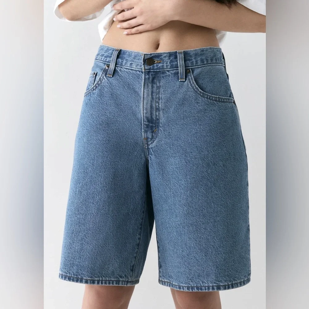 Vintage Levi's 922 Orange Tab Cut Off Jorts Jean Shorts Size 33/34